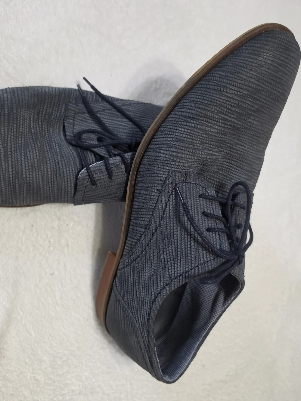 Steve Madden men's casual oxford dress shoes Textured, patterned finish Sz 13